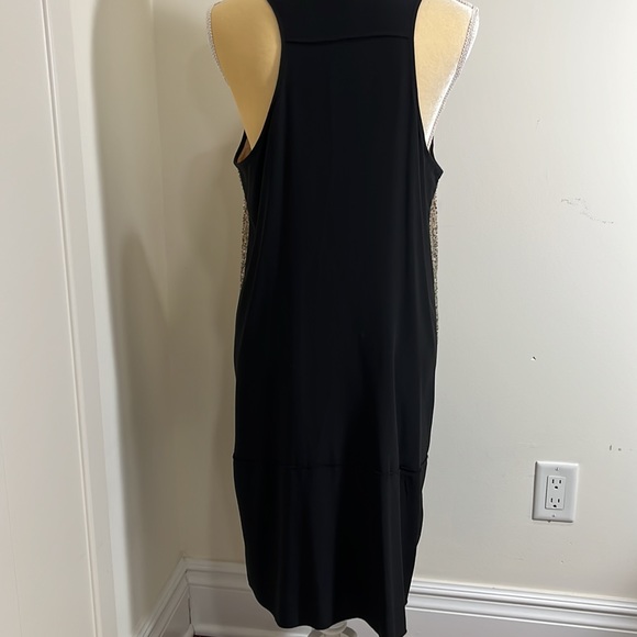 Eileen Fisher Round Neck Shift Silk sequin dress - Picture 9 of 13